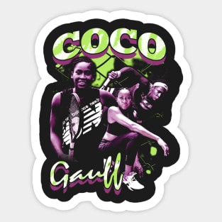 COCO GAUFF Vintage 90s Sticker
